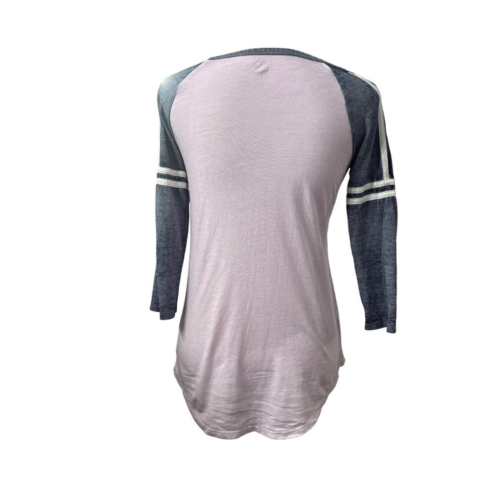 So Mori Girl Pink & Navy Casual Woodland Loungewear Boho Chic Womens Top Size XS - Picture 3 of 11